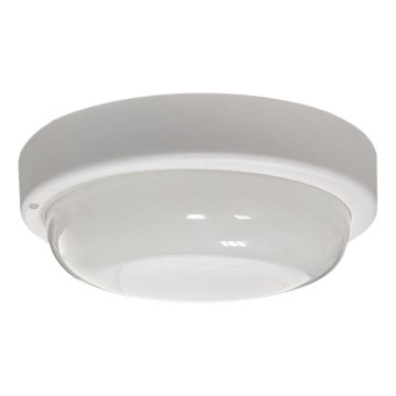 Вуличний світлодіодний стельовий світильник LED/15W/230V 4200K діаметр 15,5 см IP64 білий