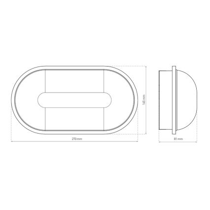 Вуличний світлодіодний стельовий світильник LED/20W/230V IP65 білий
