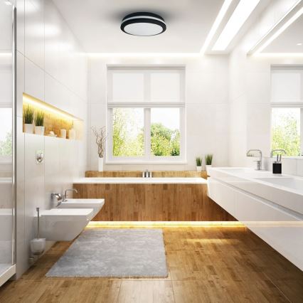 Вуличний світлодіодний стельовий світильник MARLON LED/48W/230V 4000K IP54 чорний