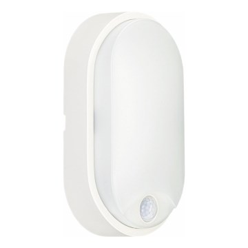Вуличний світлодіодний стельовий світильник з датчиком LED/14W/230V IP54 білий