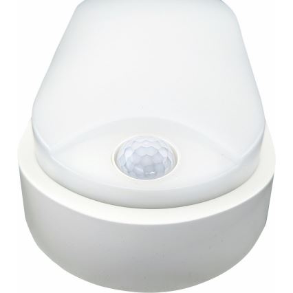 Вуличний світлодіодний стельовий світильник з датчиком LED/14W/230V IP54 білий