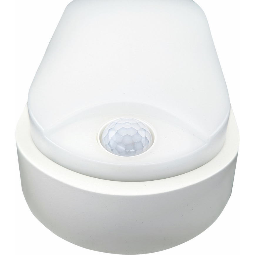 Вуличний світлодіодний стельовий світильник з датчиком LED/14W/230V IP54 білий
