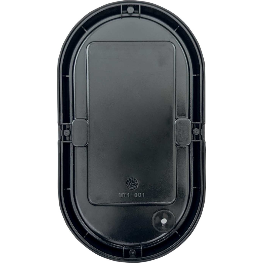 Вуличний світлодіодний стельовий світильник з датчиком LED/14W/230V IP54 чорний
