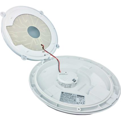 Вуличний світлодіодний стельовий світильник з датчиком RENO LED/16W/230V IP66 білий