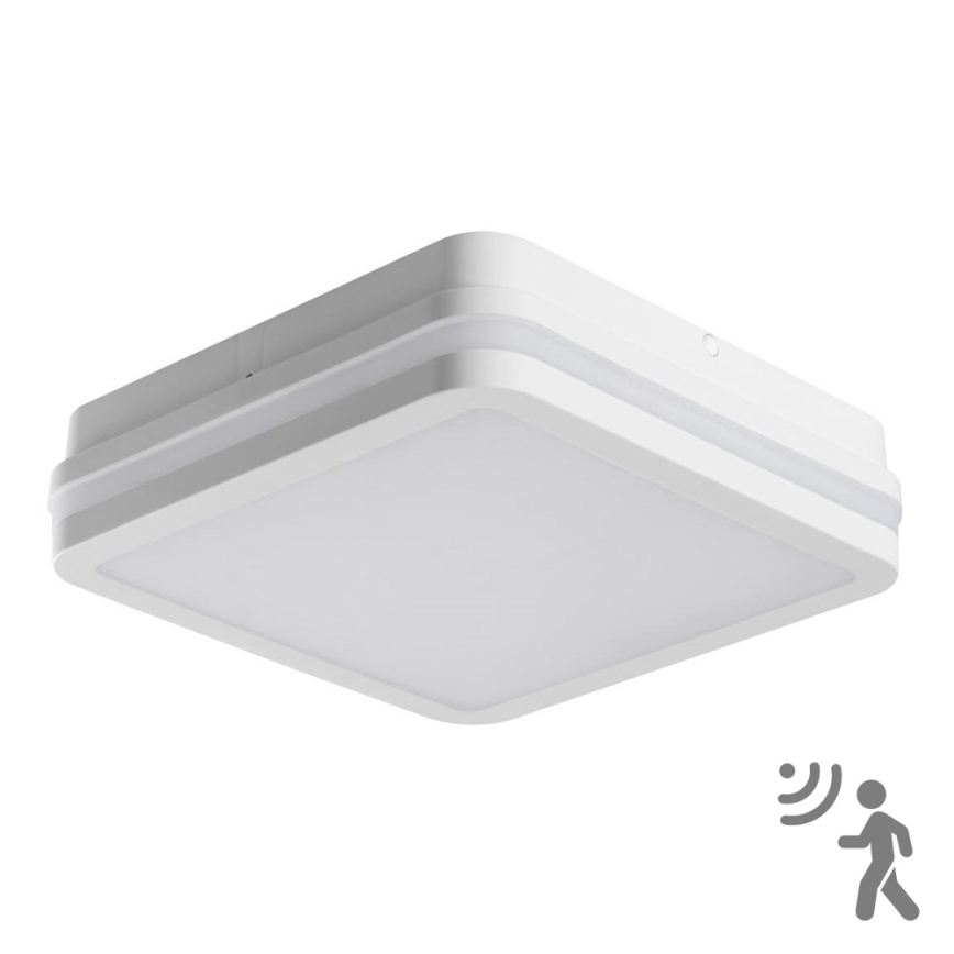 Вуличний світлодіодний світильник з датчиком BENO LED/18W/230V 4000K білий IP54