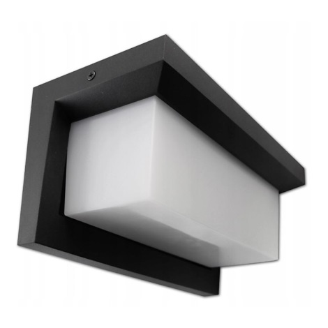 Вуличний світлодіодний настінний світильник LED/12W/230V IP54 чорний