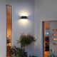 Вуличний світлодіодний настінний світильник LED/12W/230V IP54 чорний