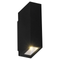 Вуличний світлодіодний настінний світильник ORLEAN 2xLED/2,5W/230V чорний IP54