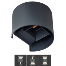 Вуличний світлодіодний настінний світильник REKA LED/7W/230V IP54 чорний
