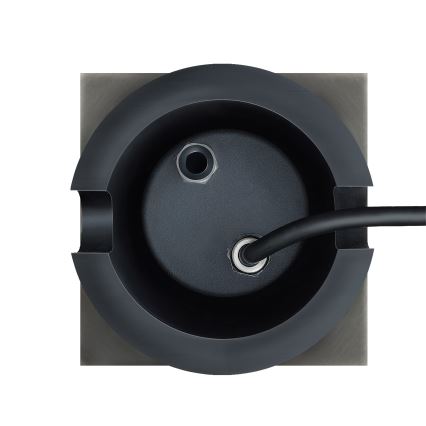 Вуличний ґрунтовий світильник LUKKA CONNECT 1xGU10/4W/230V IP67 матовий хром квадратний
