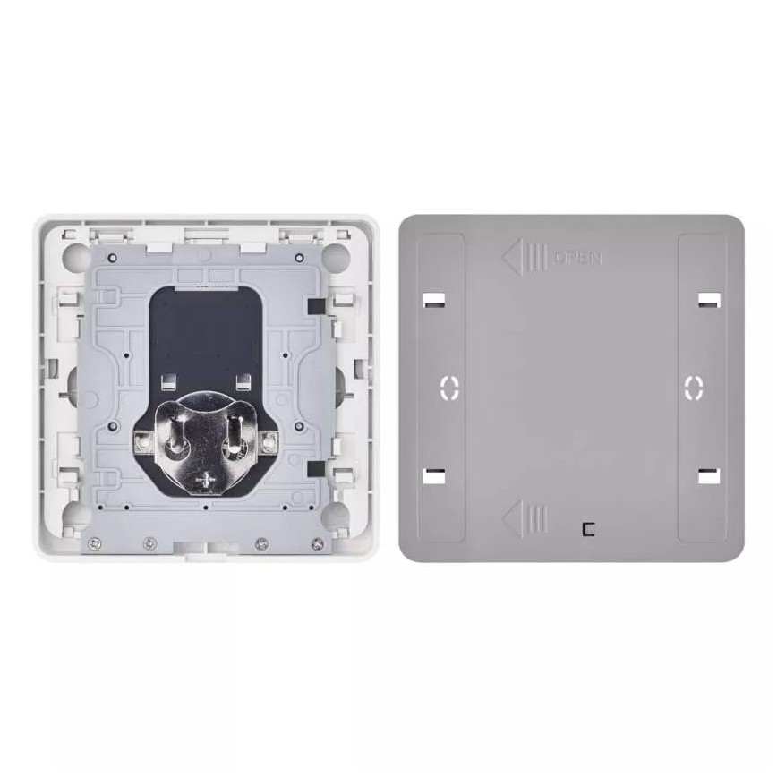 Выключатель 2-кнопочный GoSmart 1xCR2430 Tuya белый