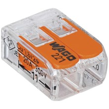 WAGO 221-412 - Монтажная клемма COMPACT 2x4 450V оранжевая