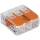 WAGO 221-413 - Монтажная клемма COMPACT 3x4 450V оранжевая