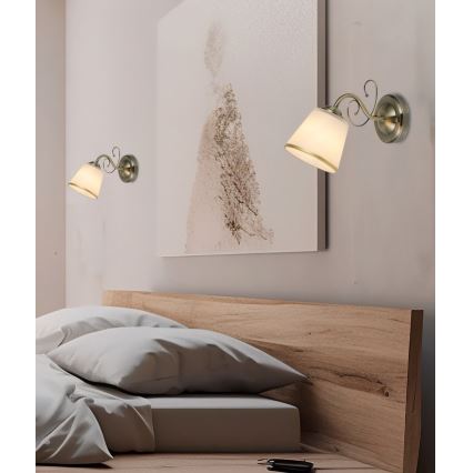 Wall Lamp LOSANNA 1xE14/40W/230V Brass