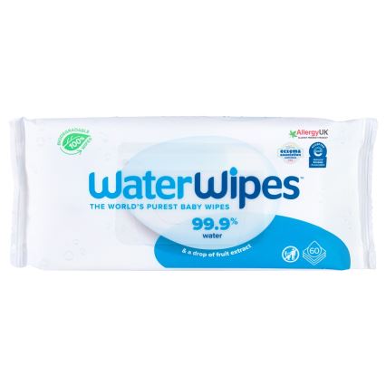 WaterWipes - НАБОР 9x Влажные салфетки без пластика 60 шт. (540 шт.)