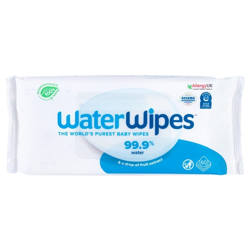 WaterWipes - НАБОР 9x Влажные салфетки без пластика 60 шт. (540 шт.)