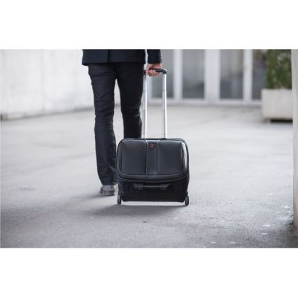 Wenger - Дорожня валіза на коліщатках 25 l 17" + сумка для ноутбука 15,6" Patriot чорний