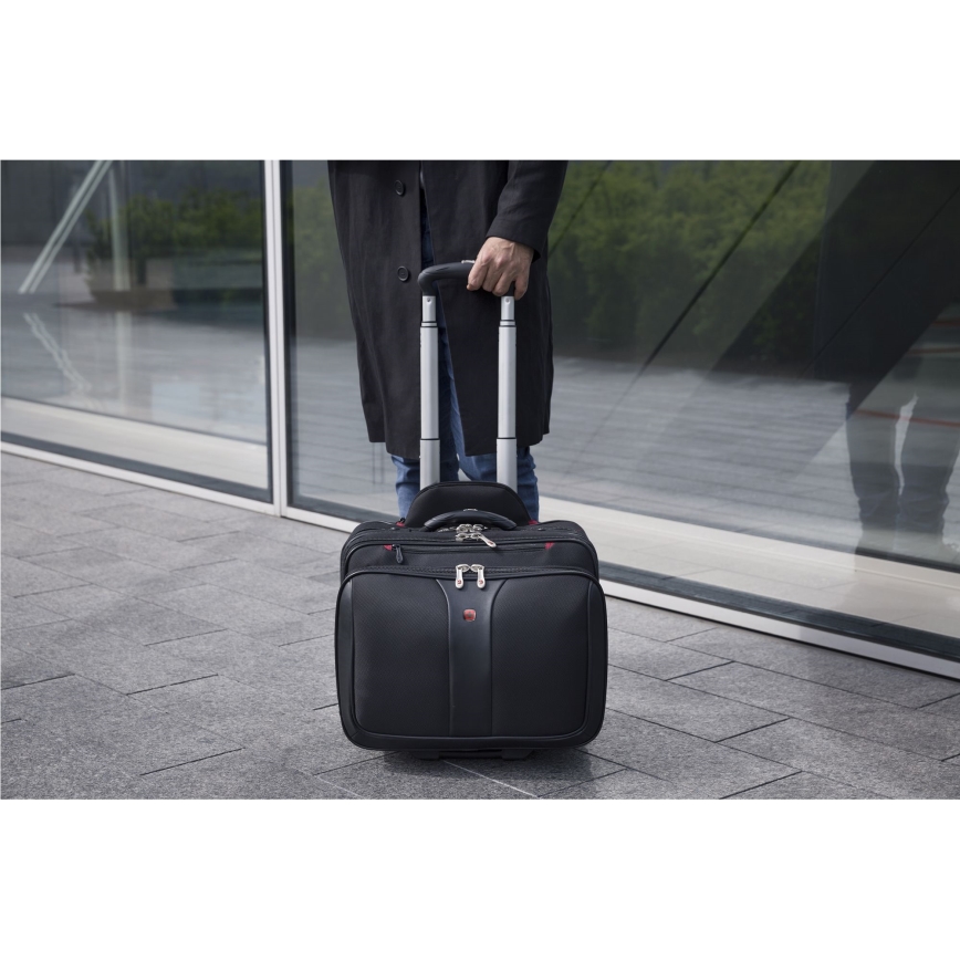 Wenger - Дорожня валіза на коліщатках 25 l 17" + сумка для ноутбука 15,6" Patriot чорний