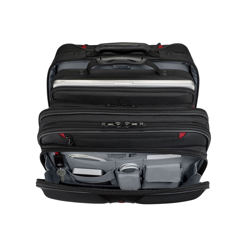 Wenger - Дорожня валіза на коліщатках 25 l 17" + сумка для ноутбука 15,6" Patriot чорний