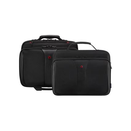 Wenger - Дорожня валіза на коліщатках 25 l 17" + сумка для ноутбука 15,6" Patriot чорний