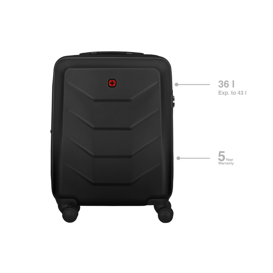 Wenger - Дорожня валіза на коліщатках 36 l Prymo чорний