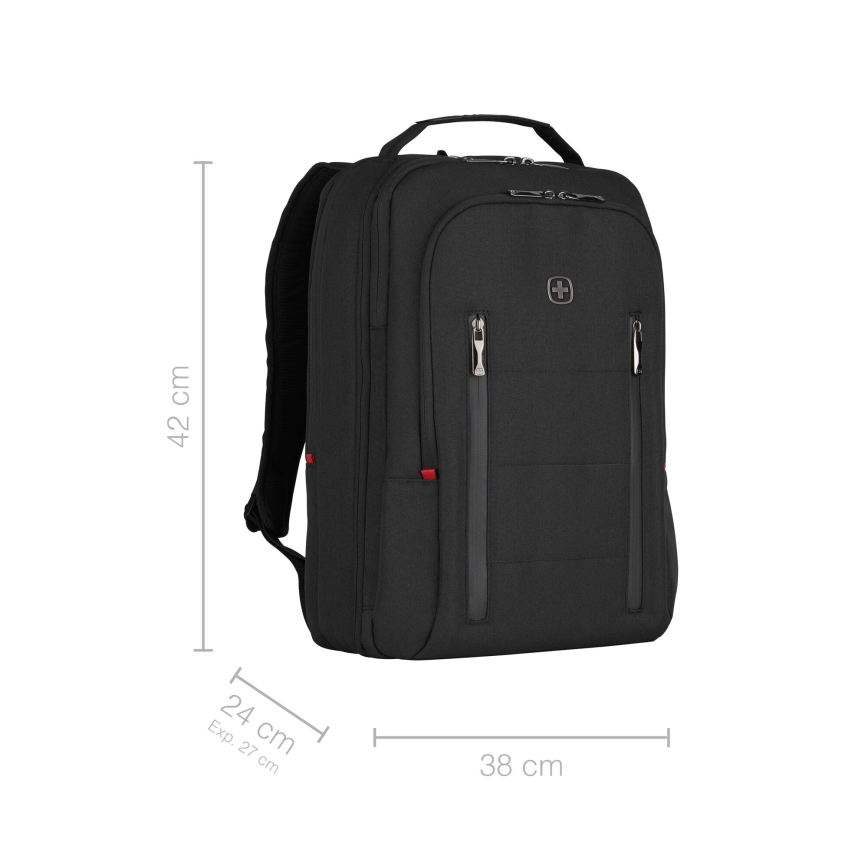 Wenger - Рюкзак для ноутбука 16 л 16" с карманом для планшета 12" City Traveler черный