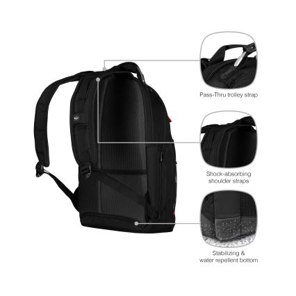 Wenger - Рюкзак для ноутбука 20 l 15" з кишенею для планшета 10" Gigabyte чорний