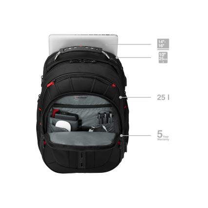 Wenger - Рюкзак для ноутбука 25 l 16" з кишенею для планшета 10" Pegasus Deluxe чорний