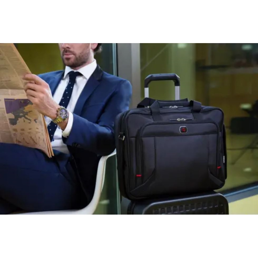 Wenger - Сумка для ноутбука 15 l 16" з кишенею для планшета 10" Prospectus чорний