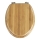 WENKO 144726100 - Унитазное сиденье BAMBOO 34x41 см коричневое/серебристое