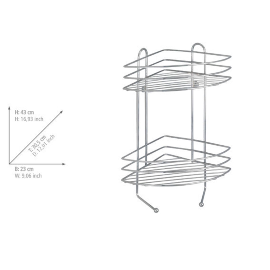 WENKO 15498100 - Кутова полиця EXCLUSIVE 23x30,5 см глянцевий хром
