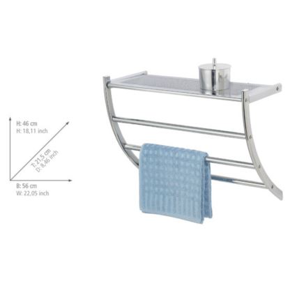 WENKO 15578100 - стійка для рушників PESCARA 56x46 см полірований хром