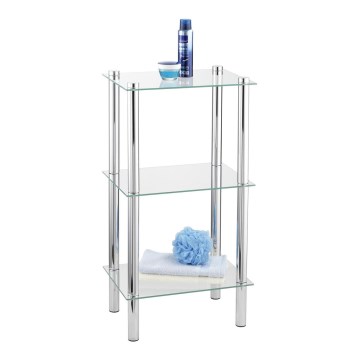 WENKO 15851100 - Стелаж YAGO 40x74 см сріблястий/прозорий