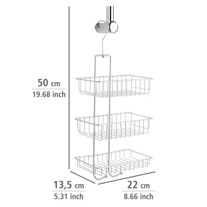 WENKO 15888100 - Полиця NIVALA 22x50 см блискучий хром