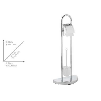 WENKO 16608100 - WC-щётка COSENZA 33x84 см глянцевый хром/сатин