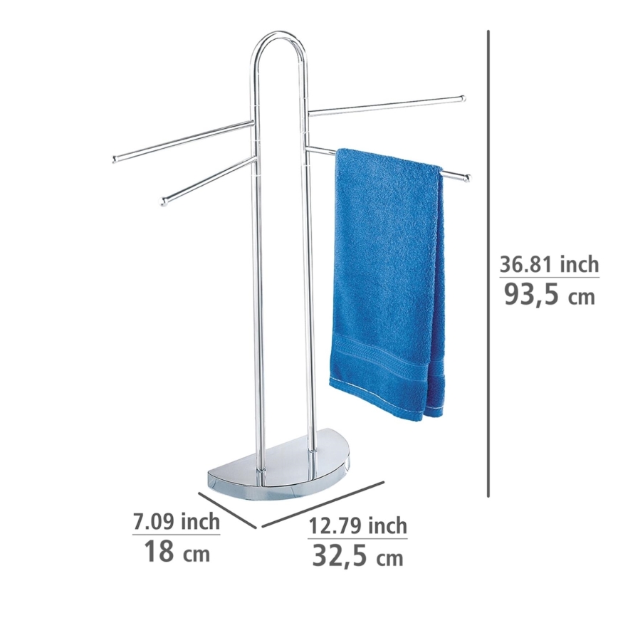 WENKO 16610100 - Підлогова стійка для рушників COSENZA 33x93,5 см глянцевий хром