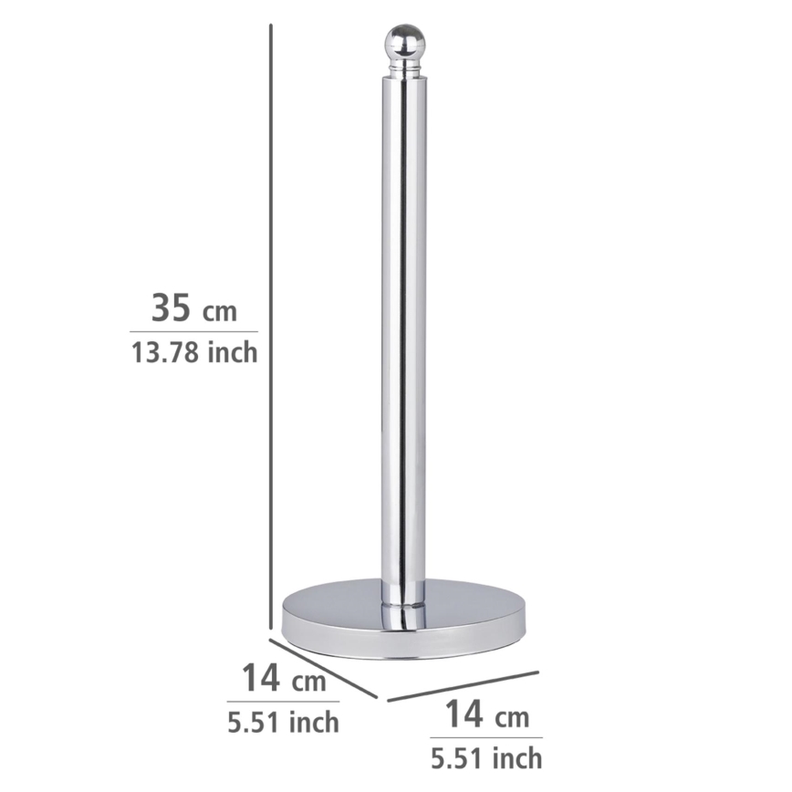 WENKO 16878100 - Держатель туалетной бумаги VITERBO 14x35 см серебристый