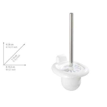 WENKO 17947100 - Щетка для унитаза PURE 15,5x36 см белая