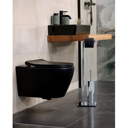 WENKO 18562100 - щітка для унітазу RECCO 20x71,5 cm полірований хром