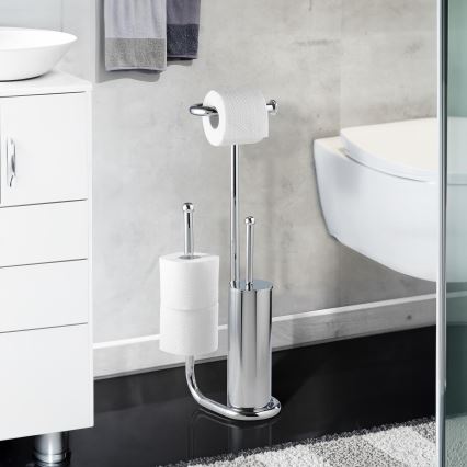 WENKO 18730100 - Ерш для унитаза UNIVERSALO 20x62,5 см блестящий хром