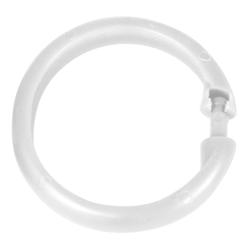 WENKO 19194100 - Кольца для душевой шторы LYGE 6x6 см белые