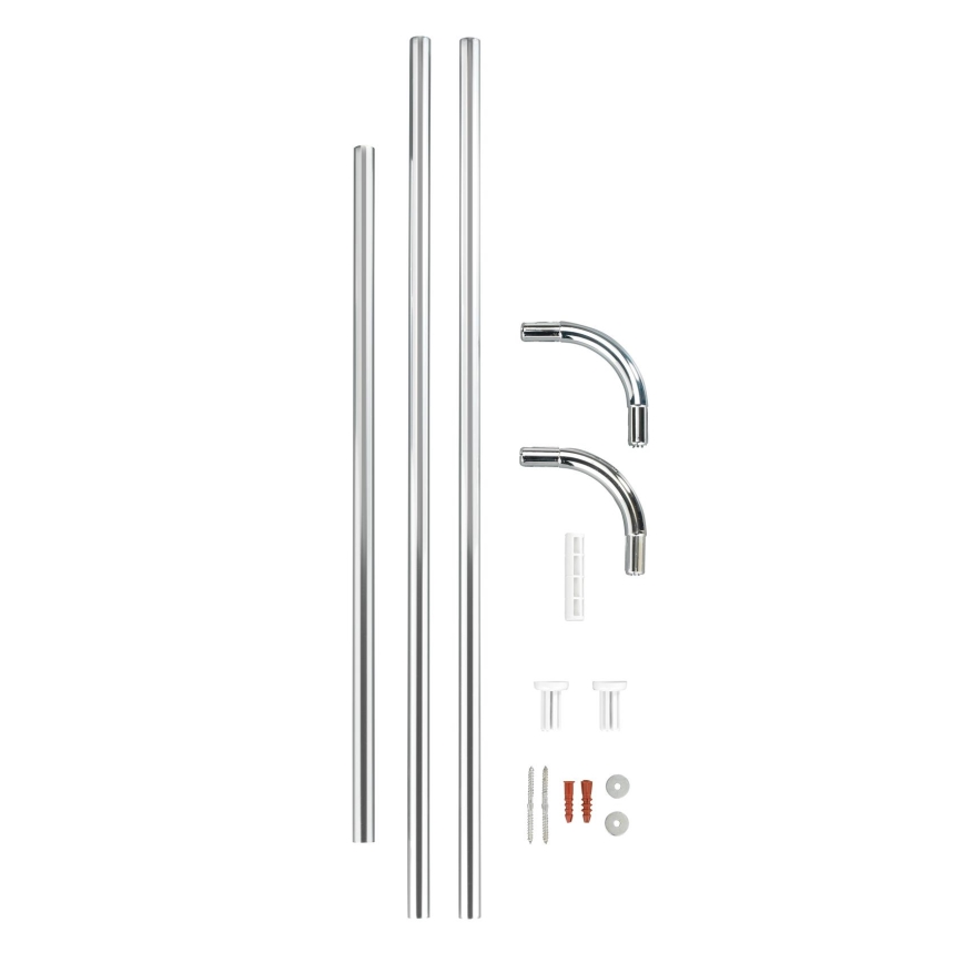 WENKO 19215100 - Держатель штанги UNIVERSAL 2x2 см хром/белый