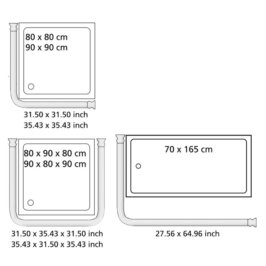 WENKO 19218100 - Штанга UNIVERSAL 2,5x2,5 cm хром/белый