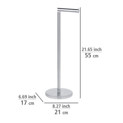 WENKO 19637100 - Держатель для туалетной бумаги 21x55 cm нержавеющая сталь/серебристый