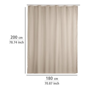 WENKO 20045100 - Душова шторка 180x200 см бежевого кольору