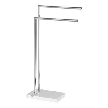 WENKO 20487100 - Підлогова стійка для рушників NOBLE 45,5x82 см глянцевий хром/білий