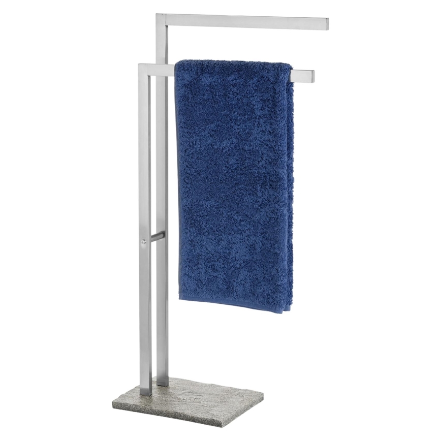 WENKO 20603100 - Підставка для рушників GRANIT 43,5x86,5 cm нержавіюча сталь/сатин/сірий