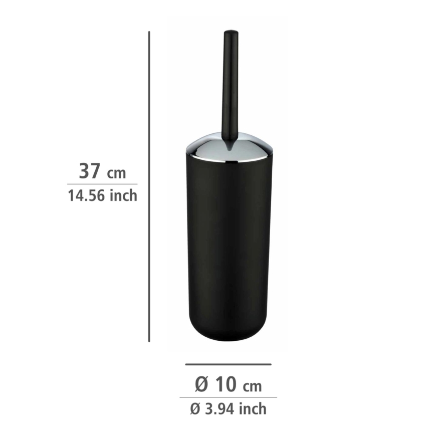 WENKO 21210100 - щетка для унитаза BRASIL 10x37 см черный/полированный хром