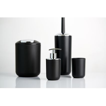 WENKO 21210100 - Щітка для унітазу BRASIL 10x37 см чорна/блискучий хром