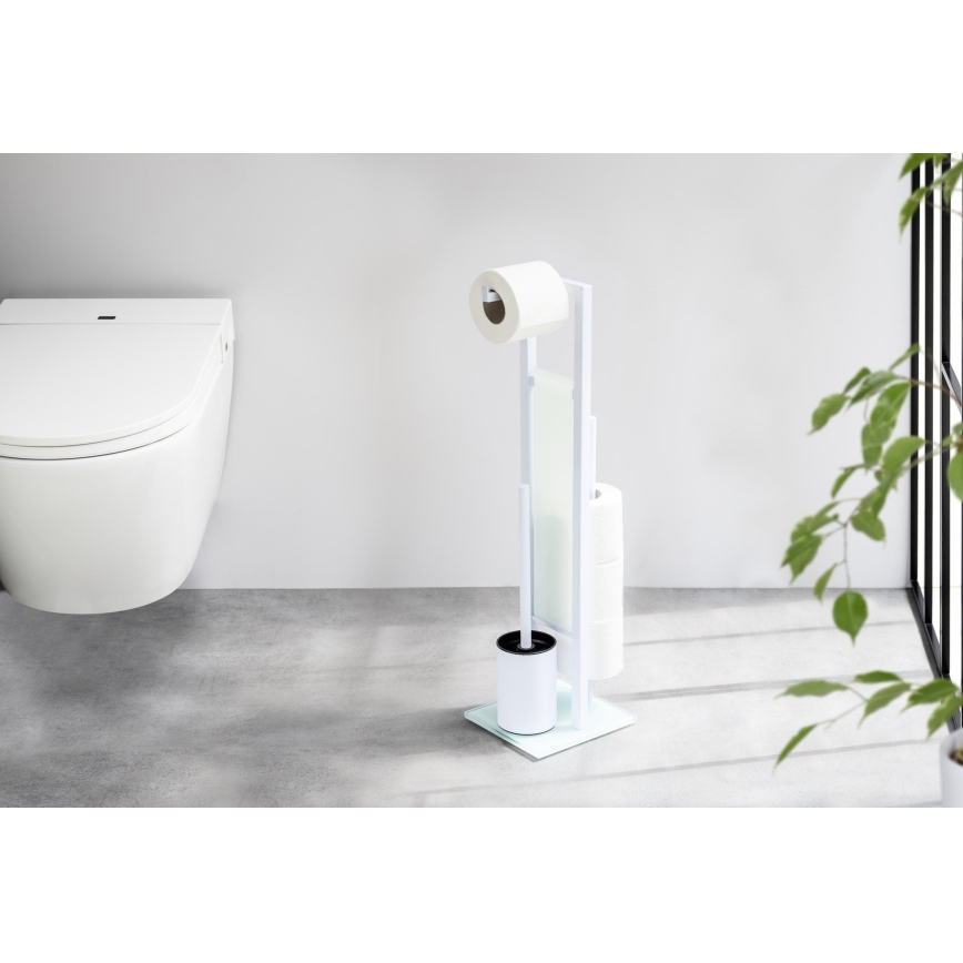 WENKO 21565100 - WC щетка RIVALTA 18x70 cm белая/чёрная